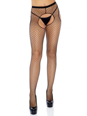 Industrial Net Crotchless Garter Pantyhose