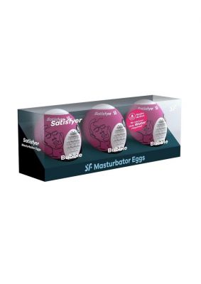 Satisfyer Masturbator Egg 3 Pack Set (Bubble)