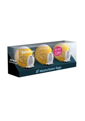 Satisfyer Masturbator Egg 3 Pack Set (Fierce)