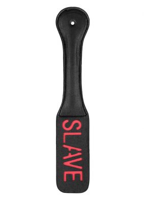 Rouge Open Folded Black Leather bondage paddle for spanking bdsm flogger  Slapper