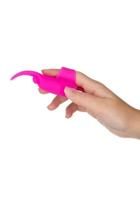 PowerBullet Silicone Teasing Tongue With Mini Rechargeable Bullet 2.5in