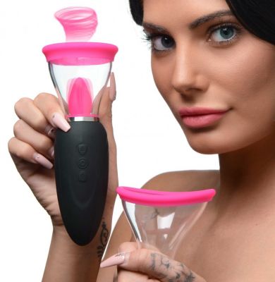 Inmi Lickgasm Mini 10X Licking & Sucking Rechargeable Silicone Clitoral Stimulator