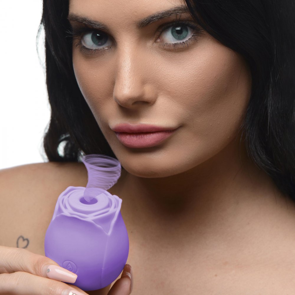 Inmi+Bloomgasm+Rose+10X+Silicone+Rechargeable+Clitoral+Stimulator