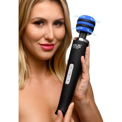 Zeus Electrosex E-Stim Vibrating Silicone Wand Massager