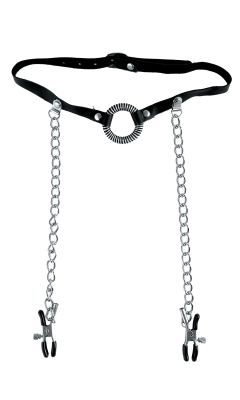 Fetish Fantasy O Ring Gag And Nipple Clamps