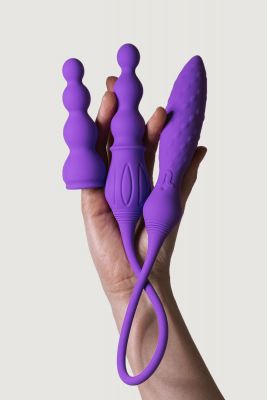 2X Rechargeable Double Vibrator with Remote