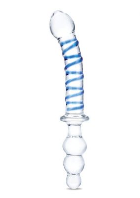 Glas Twisted Dual-Ended Dildo 10in