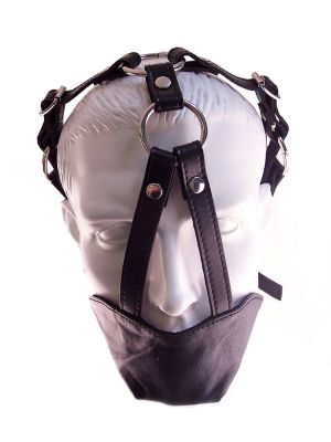 Rouge Leather Adjustable Mouth Chin Gag
