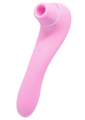 Alive Midnight Quiver Rechargeable Silicone Dual End Vibrator and Clitoral Stimulator