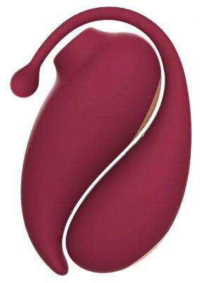 Inspiration Silicone Dual Stimulating Egg & Clitoral Vibrator with Remote Control