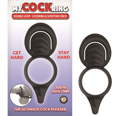My Cockring Double Loop Silicone Cock Ring & Scrotum Cinch