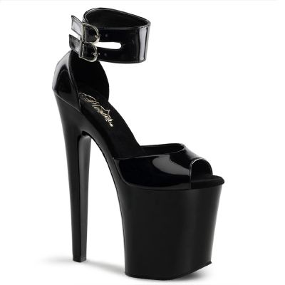 Is A Belle Black Platform Sandals