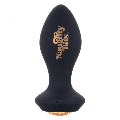 Naughty Bits Shake Your Ass Petite Vibrating Silicone Rechargeable Butt Plug