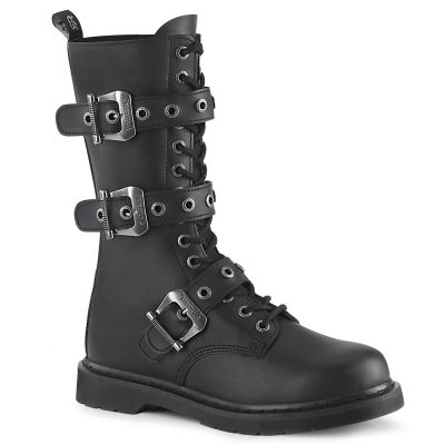 Mens Tri Buckle Combat Boots