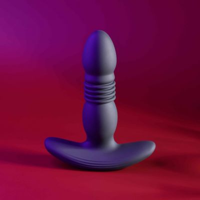 Playboy Trust the Thrust Rechargeable Silicone Thrusting Anal Plug with Remote Control