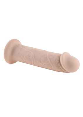 Girthy Vibrating Rechargeable Silicone Dildo 7in