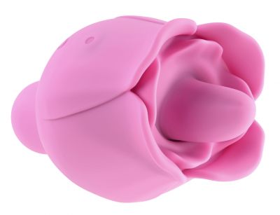 Adam & Eve's Ravishing Clit Flicking Rose Rechargeable Silicone Clitoral Stimulator