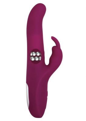 Adam & Eve Eve's Twirling Rabbit Thruster Silicone Rechargeable Vibrator
