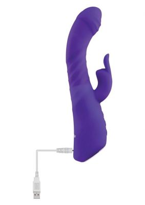 Adam & Eve Eve's Posh Thrusting Warming Rechargeable Silicone Rabbit