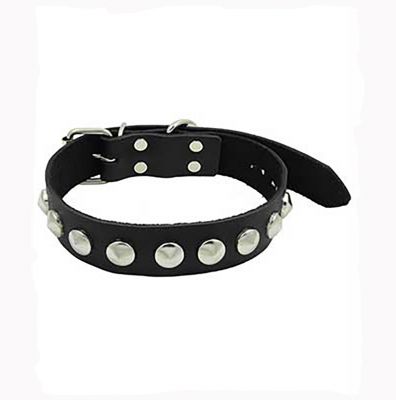 Studded Single Strap Slave Collar