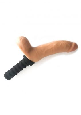 Rascal Jock Adam Silicone Cock Dildo with Silicone Handle or Suction Cup Base 8in