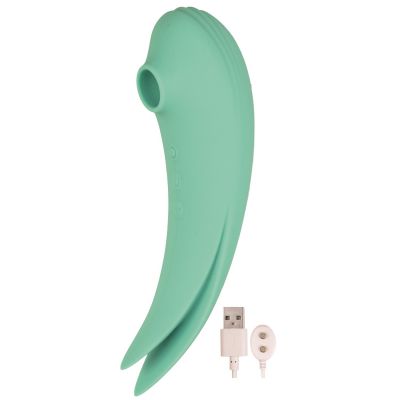 Mystique Suction Vibrating Rechargeable Silicone Massager