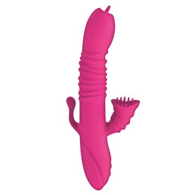 Passion Dual Massager Heat Up Rechargeable Silicone Rabbit Vibrator