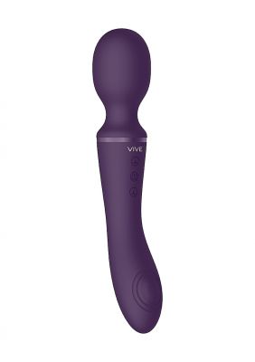 Vive Enora Rechargeable Silicone Double End Pulse Wave Wand & Vibrator