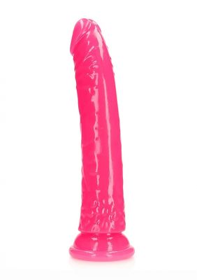 RealRock Slim Glow in the Dark Dildo with Suction Cup 10in