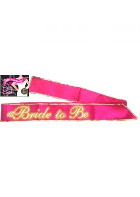 Bride-To-Be's Glow In The Dark Party Sash
