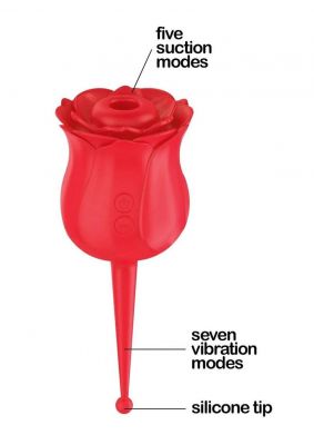 Wild Rose Le Point Rechargeable Silicone Suction Vibrator