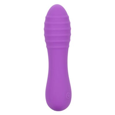 Bliss Liquid Silicone Ripple Rechargeable Vibrator with Clitoral Stimulator