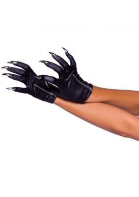 Leg Avenue Zip-Up Claws Gloves