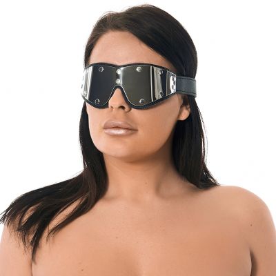Leather And Metal Blindfold Eye Mask