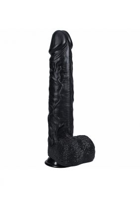 RealRock Ultra Realistic Skin Extra Large Straight Dildo with Balls and Suction Cup 14in