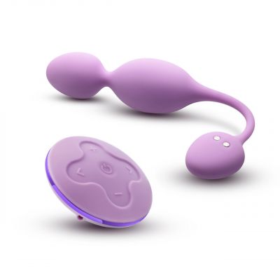 Wellness Raine Rechargeable Silicone Vibrating Kegel Ball with Remote