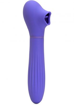 Nu Sensuelle Daisy Rechargeable Silicone Triple Action Thrusting Tongue Suction Vibrator