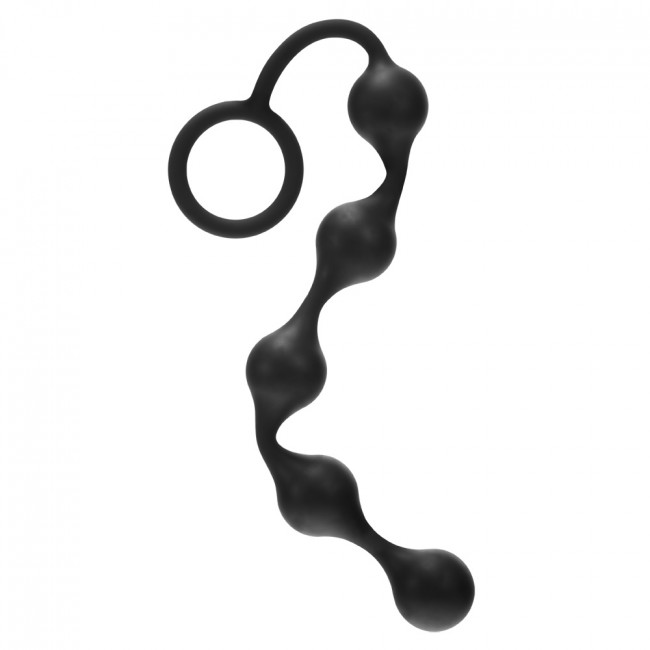 Kinx+Onyx+Anal+Beads+Flexible+Silicone