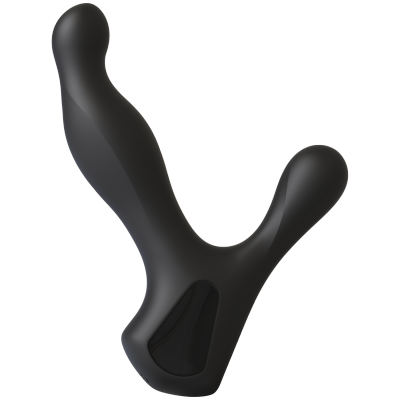 Kink Silicone Prostate Massager With Rotating Ridges Waterproof