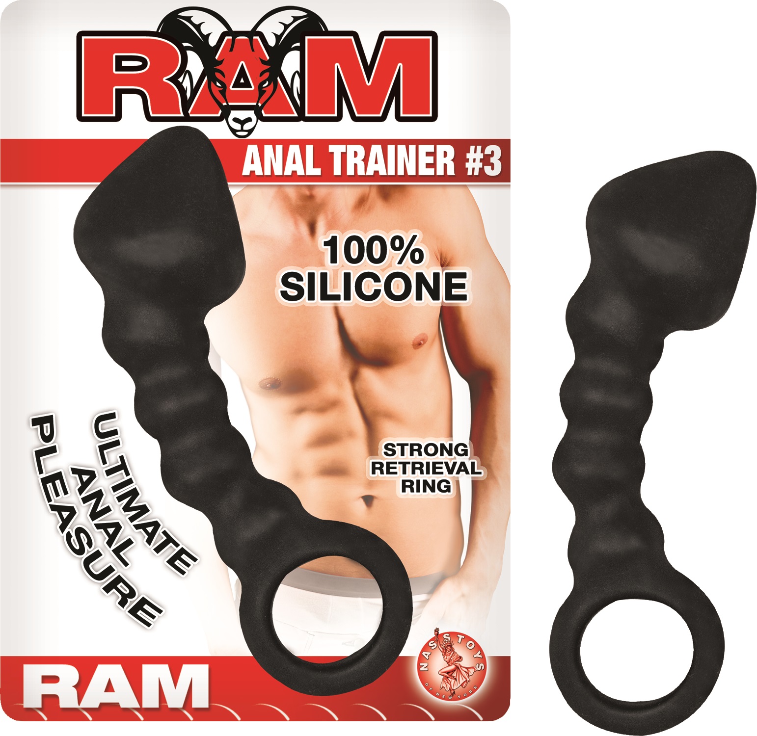 Ram+Anal+Trainer+Silicone+Anal+Probe+Waterproof+5.5+Inch