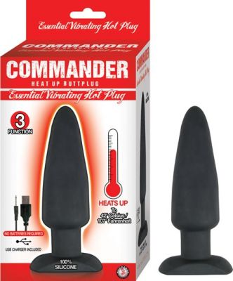 Nasstoys Commander Essential Silicone Waterproof Rechargeable Vibrating Hot Butt Plug