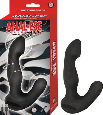 Black Anal Ease Coll Rotating Pspot Vibe - Prostate Messager