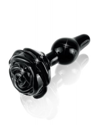 Icicles  No. 77 Black Rose Anal Plug