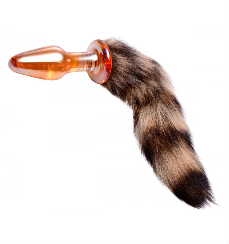 Fox+Tail+Glass+Anal+Plug