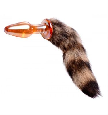 Fox Tail Glass Anal Plug