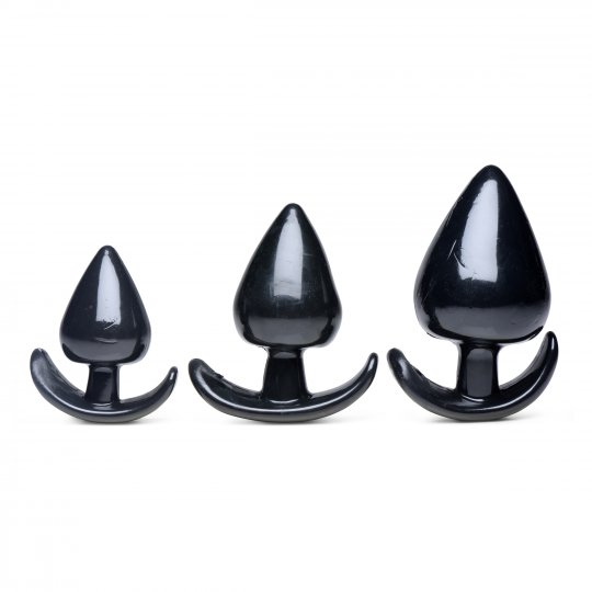 Triple+Spades+3+Piece+Anal+Plug+Set