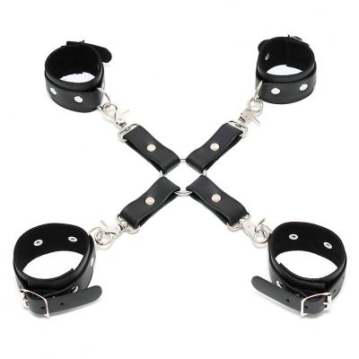 4 Point Criss Crossed Leather Hogtie