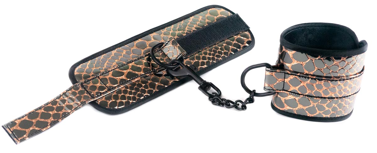 Faux+Leather+Wrist+Restraints