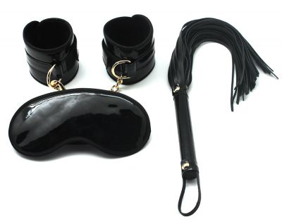 Faux Glossy Leather Bondage Kit