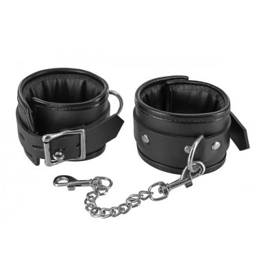 Locking Padded Wrist Cuffs with Chain